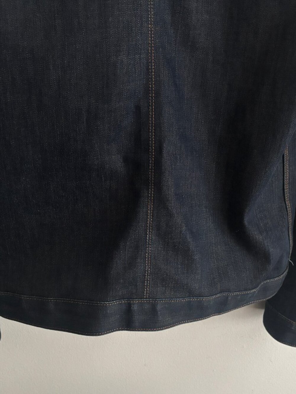 $800 Raleigh USA Cone Mills White Oak Blue/ Indigo Raw Denim Jacket- Small - Picture 12 of 12